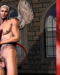 Gay Satanic porn art