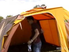 fucking outdoor on the camping ground